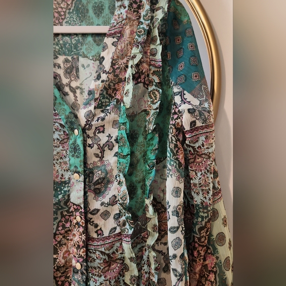 ZARA PAISLEY BLOUSE - Picture 4 of 4